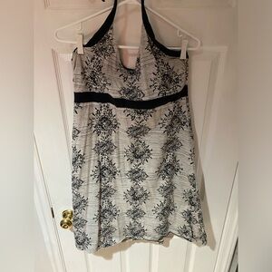 Patagonia grey and black halter dress size large